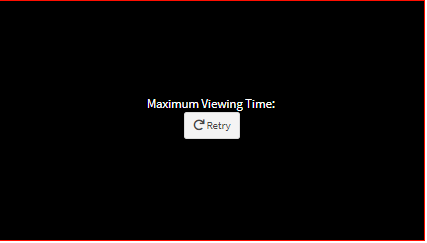 Maximum Viewing Time Message Maximum Viewing Time Message