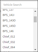 Vehicle Search Menu
