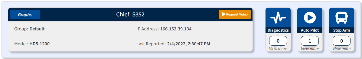 Details for a Specified Vehicle