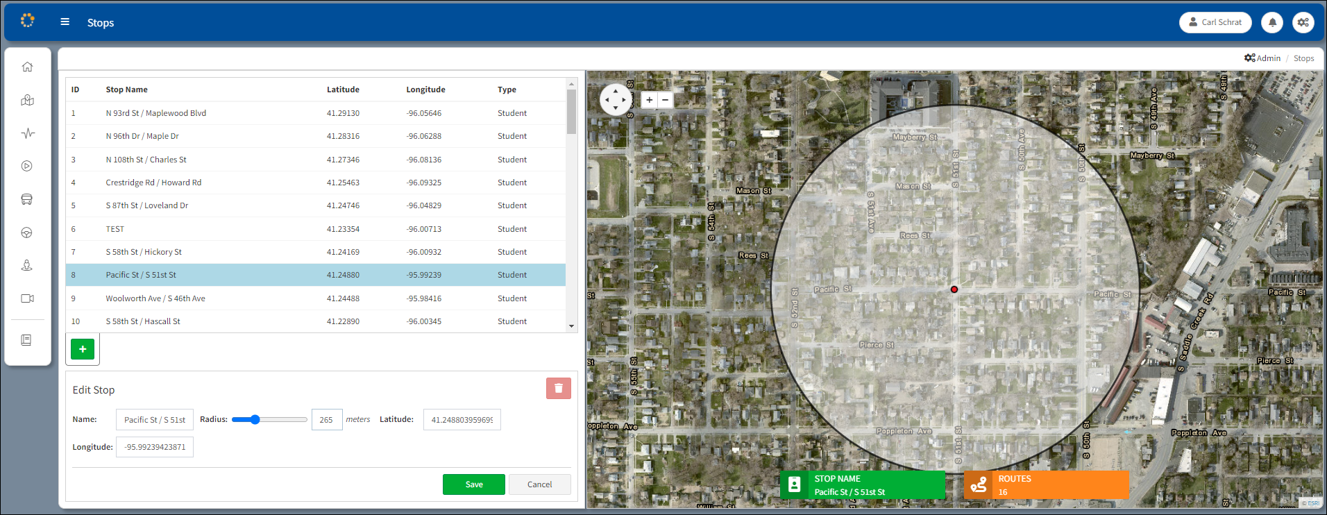 Radius Extended to 265 Meters