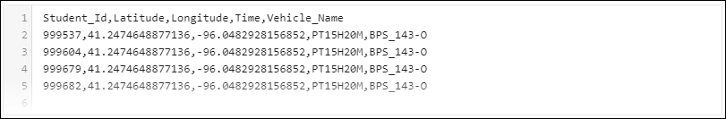 Import CSV File Format