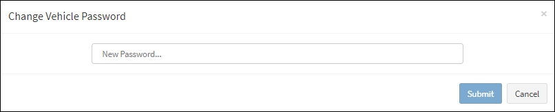 Change Vehicle Password Dialog Box