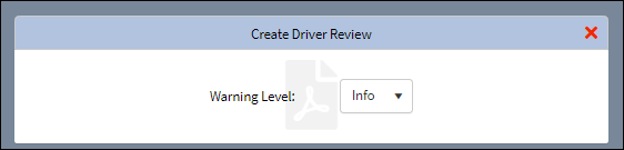 Create Driver Review