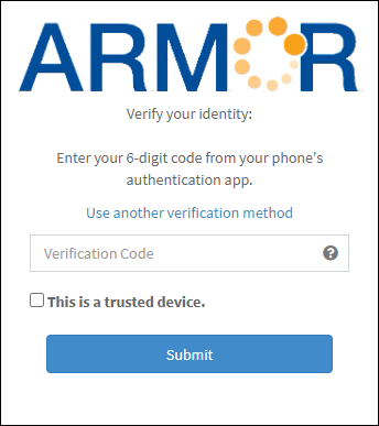 Login Using Authentication Code