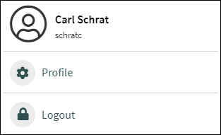 Profile and Logout 