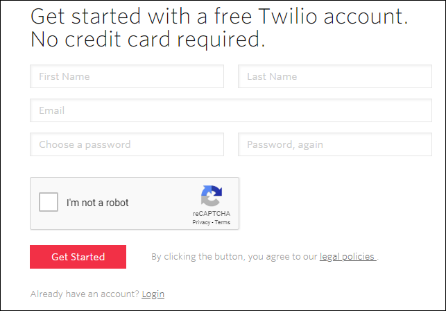 Twilio Account Setup