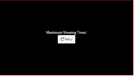 Maximum Viewing Time Message