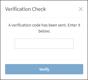 Verification Check Dialog Box