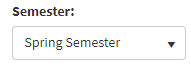 Semesters Semester drop down 4.4