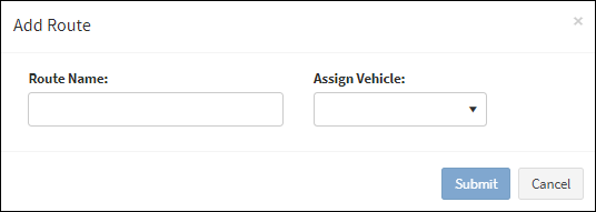 Add Route Dialog Box