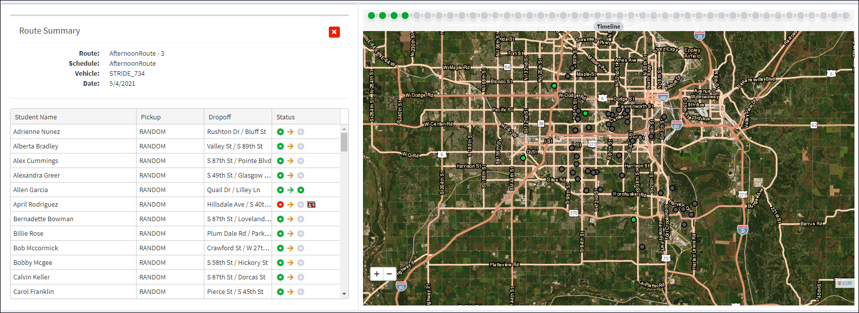 Individual Route in Progress