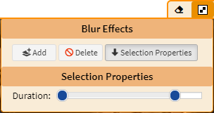 Blur Effects Selection Properties